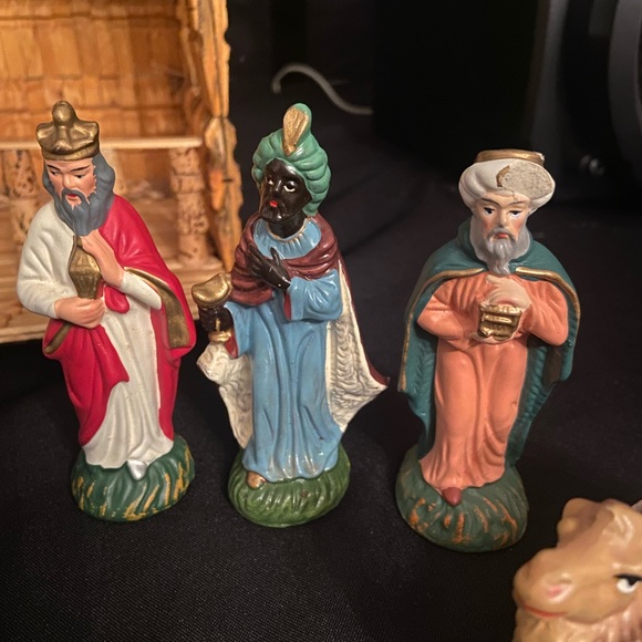 Vintage Christmas Collectible Nativity Set Homemade Handmade GUC - Picture 5 of 11